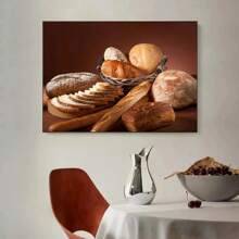 1 szt. Kuchnia Jedzenie Vintage Piekarnia Kawa Chleb Owsianka Plakat Płótno Malarstwo Nowoczesna Sztuka Ścienna Obraz Kuchnia Kawiarnia Restauracja Wystrój Domu Bez Ramki