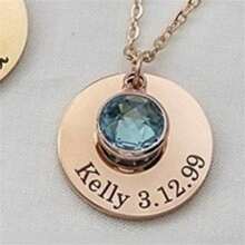 Customized 12 Chinese Zodiac Stainless Steel Engraved Disc Pendant Necklace, Personalized Name Birthday Gift, Fashion Necklace For Women, Girlfriend Gift, Christmas Gift