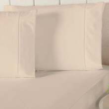 3-Piece Sheet Set 200 Thread Count Queen King Double Bed 100% Cotton Stick Stitch All Sizes - Màu Khaki - Xem 2