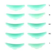 10 Pieces Reusable Eyelash Lifting Kit Silicone Laminating Pad 3D Eyelash Perming Rods Extension Curling Pad Makeup Tool