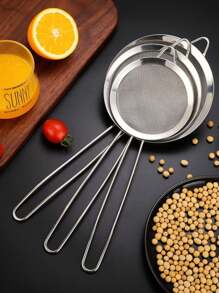 Kit 3 Sieves Metal Strainer 8CM 10CM 12CM Kitchen Sieve - 查看 1