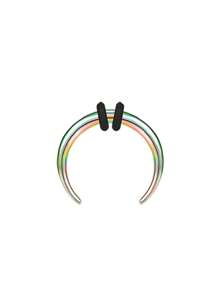 AVYRING 1 件 16G 鼻夹鼻中隔环不锈钢拉长鼻环黑色朋克鼻环水牛角鼻夹鼻中隔直径 8 毫米 10 毫米身体首饰 - 彩色 - 查看 19