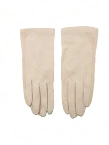 女士布质驾驶手套夏季透气防晒防紫外线手套薄款骑行手套 - 彩色 - 查看 9