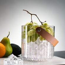 Acrylic Ice Bucket With Handle Round 13 X 13cm, 1200ml, 21.5x10.5cm,2200ML - 無色 - 查看 8