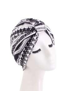 1pc New Women Floral Print Turban Hat Cancer Cap Islamic Hair Loss Hat Head Scarf Satin Liner Inner Cap Arab Valentine's Day Valentines - Turban Hat - View 10