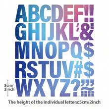 Colorful Galaxy / Star Space Letter Iron On Transfers, Clothing / Bag / Hat DIY Personalized Decoration Stickers, Vinyl Heat Press Print