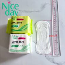 Niceday 20 miếng/gói 155mm Miếng lót quần lót chăm sóc hàng ngày siêu mỏng mềm mại Băng vệ sinh - trắng - Xem 4