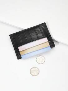 1 szt. Codzienny wzór krokodyla Edc Materiał PU Wieloslotowe kieszenie na karty Moda dla mężczyzn i na co dzień Uchwyt na karty Uchwyt na karty Portfel Uchwyt na karty biznesowe Uchwyt na karty kredytowe Uchwyt na karty Damskie Portfel Mini Portfel Portfel Portfel na karty