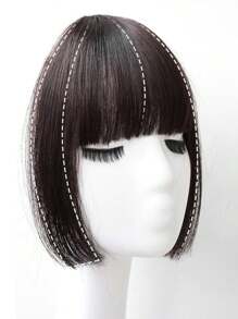 公主风宽边直刘海分层夹式接发假发爪夹发夹，学习用品，发饰 - 彩色 - 查看 5