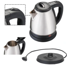 Stainless Steel Electric Kettle Milk Jug 1.8 Liters With Spout Filter Strainer Tea Coffee Sophisticated Modern - 銀色 - 查看 3