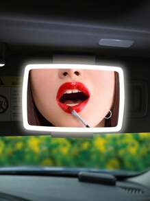 1 件可充电汽车化妆镜灯，便携式 LED 亮度可调化妆灯，适合作为母亲节或情侣的礼物 - 白色 - 查看 4