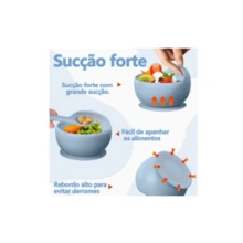 Children's Tableware Set Baby Food Supplement Feeding Training Silicone Cutlery 8pcs/6pcs Set Baby Suction Bowl Mother And Baby Supplies - xanh quân đội - Xem 4