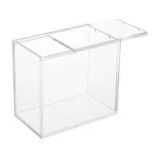 Booster Box Case Acrylic Case Display Case Protector With Magnetic Sliding Lid Dustproof Anti-Drop For Card Collectors