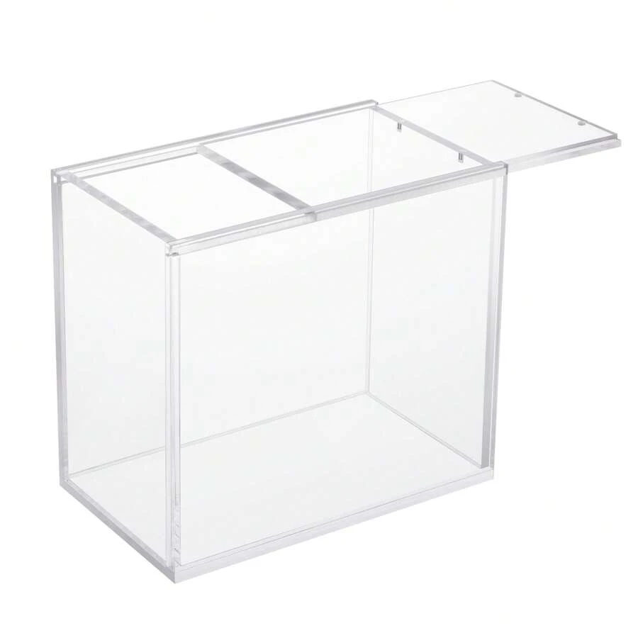 Booster Box Case Acrylic Case Display Case Protector With Magnetic Sliding Lid Dustproof Anti-Drop For Card Collectors