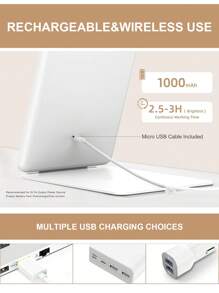 FENCHILIN Lighted Makeup Vanity Mirror With Magnification For Travel, Large Portable Cosmetic Beauty Mirror With 60 LED Lights 3X 5X Magnifying Mirror Automatic Modes White 7.9'' - Trắng (Không có logo) - Xem 4