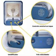 Mini Air Conditioner Cooler Fan Humidifier Portable Usb With Led - Quả cam - Xem 9