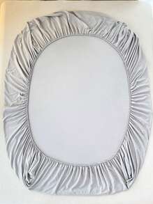 1pc New Baby Room, Nanny Room, Student Dorm, Bunk Bed, Nursery, Children's Room Bedding Set, Toddler Nap, Preschool Kids, Infant Crib Sheets, Solid Color No-Print Style, Soft & Skin-Friendly , Anti-Static, Fade-Resistant, Antibacterial, Warm And Thick, Suitable For Bedroom, Guest Room - Gentleman Gray - View 6