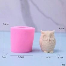 1 szt. Sowa ręcznie robione mydło gipsowe rękodzieło forma DIY miękka glina silikonowa forma