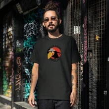Camiseta Jubileu Você Disse Pipoca Estampado Camisa Blusa Unissex Masculino Feminino 100% Algodão Top Premium Streetwear Lançamento Varias Cores!! Plus Size - Preto - Visão 2