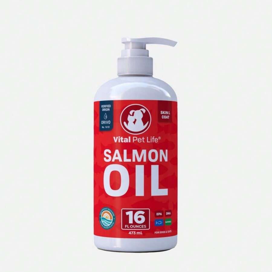 Vital Pet Life Salmon Oil For Dogs And Cats (32 Oz, 16 Oz, 8 Oz