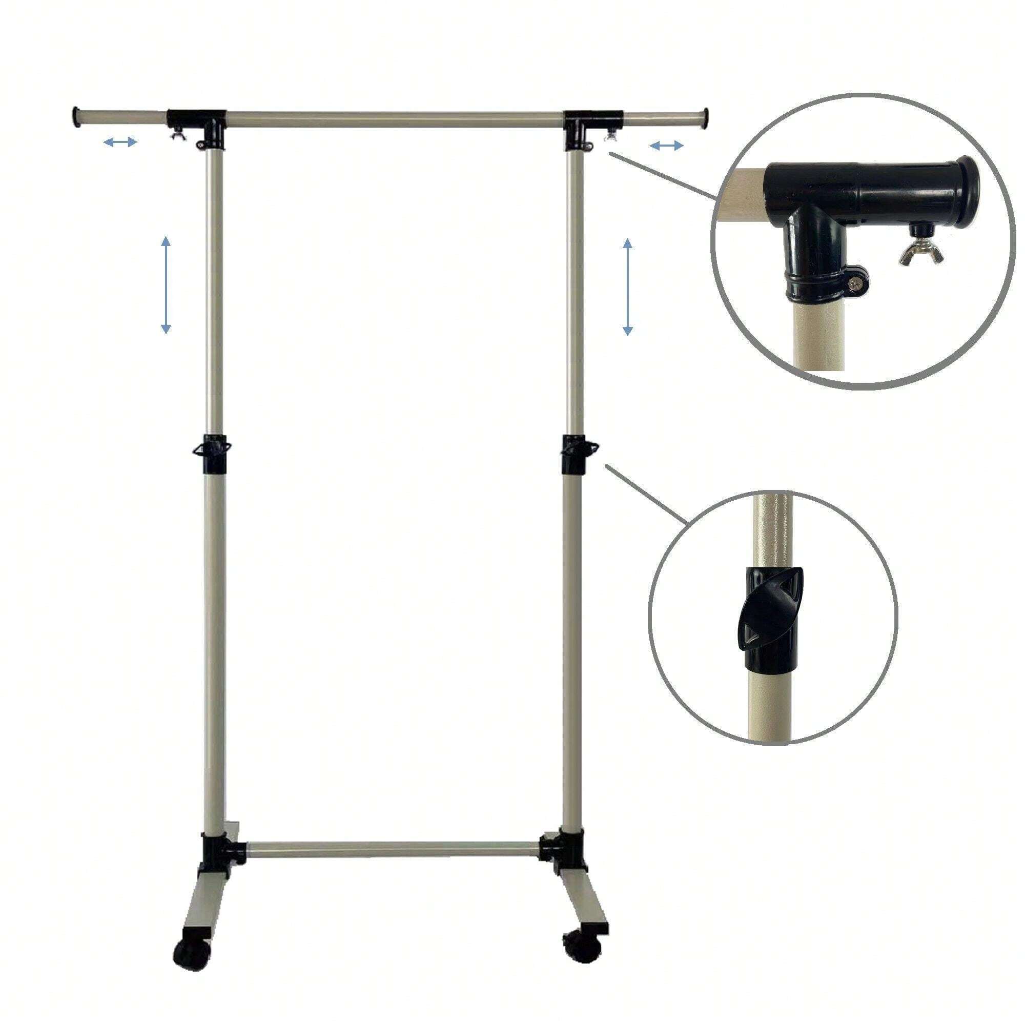 CAPCAEK Short Clothing Racks For Hanging Clothes With Bottom Shelves
