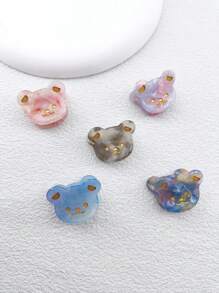 1/5 件装 3 厘米可爱熊猫醋酸纤维发爪，适合日常佩戴 - 彩色 - 查看 9