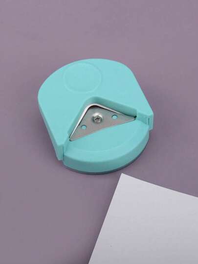 1 pieza, Cortador de esquinas redondas DIY rosa R4 Herramienta de biselado Recorte de papel de foto hecho a mano Cortador de arco puntiagudo Papelería kawaii, Útiles escolares, Regreso a clases