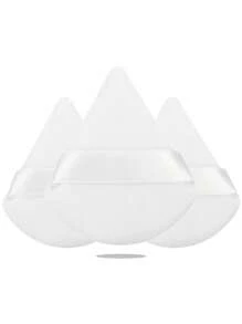 24pcs/15pcs/8pcs/3pcs Triangle Flocked Makeup Sponges, Soft Fluffy Textured, Suitable For Face/Body Powder Puff, Mixed Set Cosmetic Beauty Tools