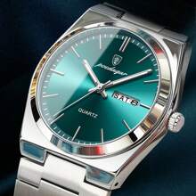 POEDAGAR Luxury Quartz Man Wristwatch Sport Men Watches Waterproof Luminous Date Week Stainless Steel Men's Watch Male