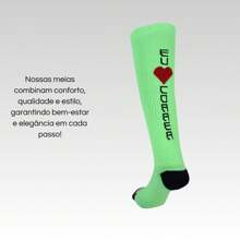 Professional Compression Running Socks Marathon High Performance - 綠色 - 查看 4