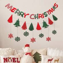 1set/1pc Christmas Party Decoration Felt 3D Cute Hanging Banner, Halloween, Halloween Decoration - Multicolor - View 5