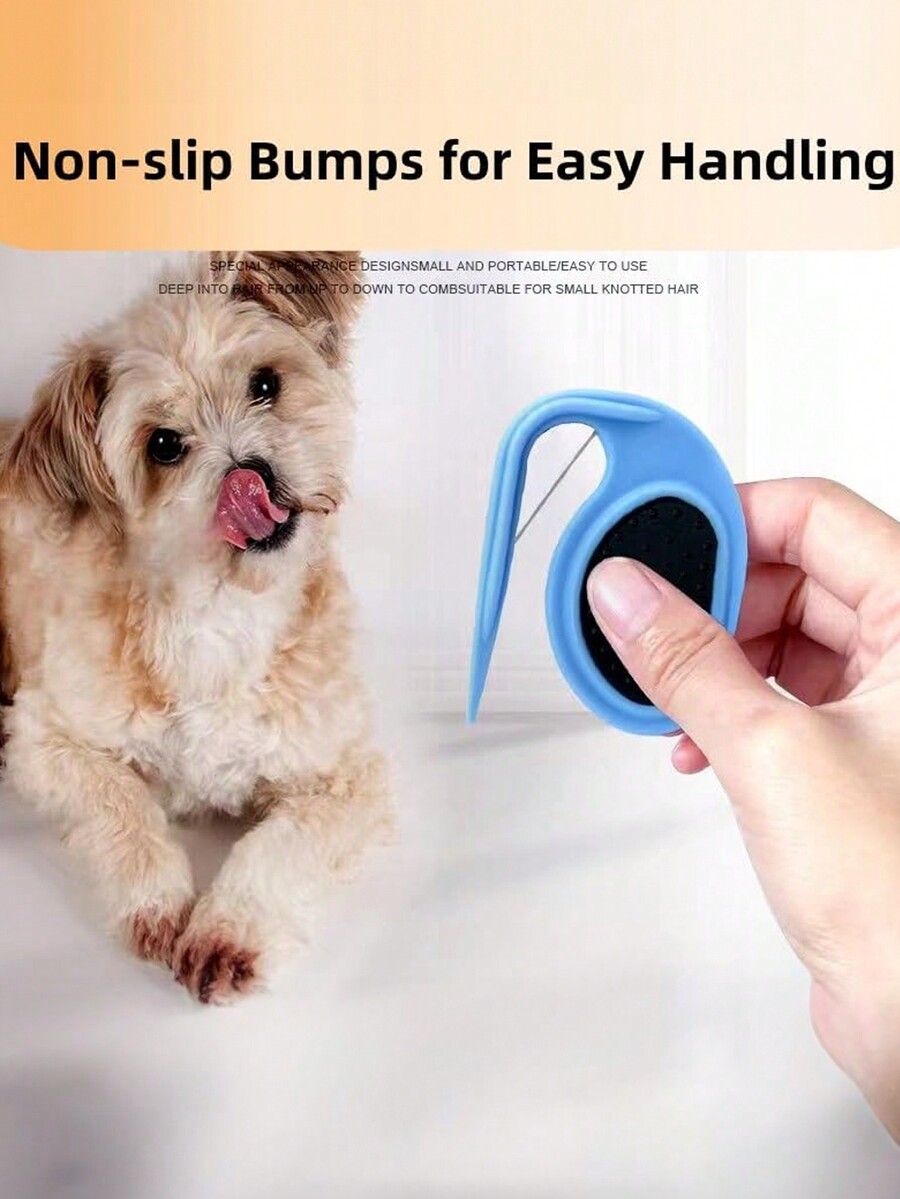 1pc Pet Detangling Comb With Sharp Blades For Dogs And Cats Manual Hair