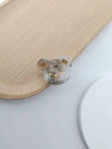 1/5 件装 3 厘米可爱熊猫醋酸纤维发爪，适合日常佩戴 - 彩色 - 查看 12