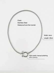 1 chiếc vòng cổ mặt dây chuyền hình tia chớp bằng thép không gỉ 18K chống nước thời trang cổ điển cá nhân hóa phong cách Punk đường phố nhiều lớp nhiều màu, phù hợp cho cả nam và nữ, dùng hàng ngày, tiệc tùng, lễ hội âm nhạc, sinh nhật, ngày lễ, năm mới, ngày lễ tình nhân, ngày của mẹ - Nhiều màu - Xem 16