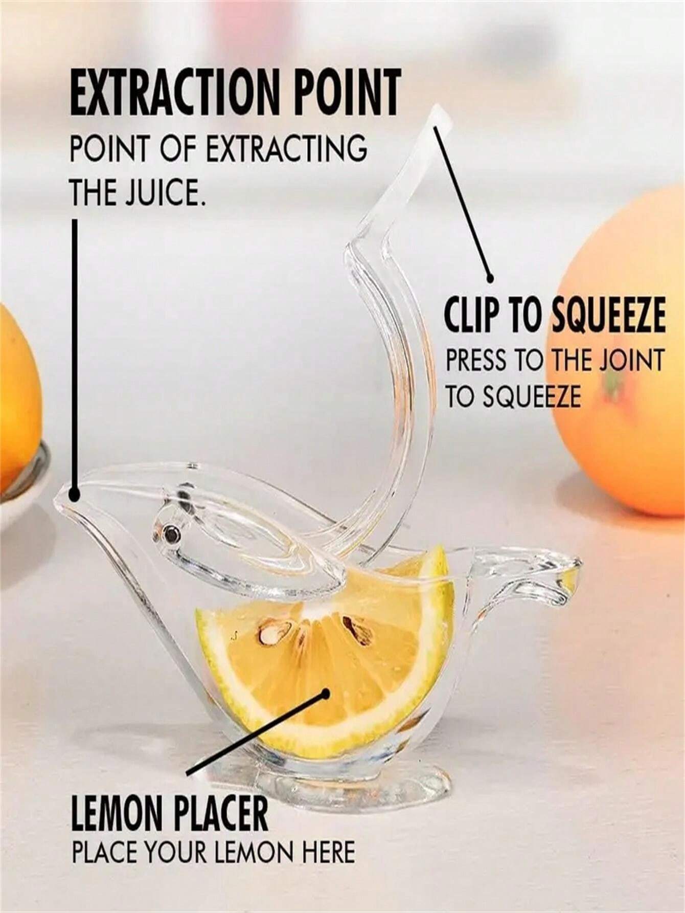 Lemon Squeezer Acrylic Manual Lime Squeezer Portable Transparent Citrus