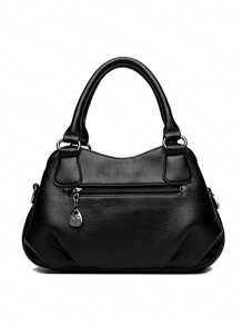 KAIDIFEINIROO 奢华设计师女士手提包 女士高品质真皮单肩包 2024 女士斜挎包 钱包和手提包 - 黑色 - 查看 8