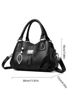 KAIDIFEINIROO 奢华设计师女士手提包 女士高品质真皮单肩包 2024 女士斜挎包 钱包和手提包 - 黑色 - 查看 2