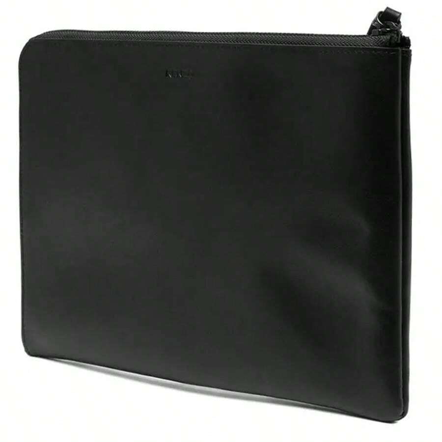 Kenzo Tiger Logo Patch Large Clutch Bag Black SHEIN USA