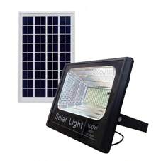 100W Reflector Led Con Panel Solar Ip67 Control Luz Blanca Color De La Luz Blanco Frío 9v