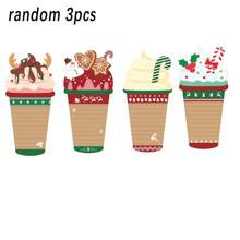 3 pezzi di note adesive natalizie (inviate casualmente in 3 design), regali a tema natalizio, adatti per elenchi di cose da fare e biglietti regalo, block notes a forma di tazza di caffè carino, ideali per scuola, ufficio e regali per la casa