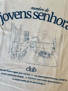 Kit Camisetas Femininas Estampas  FOFOQUINHA E SENHORAS Blusa em Algodão