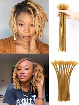 6/8/12 英寸 10 股辫子接发，适合男士/女士永久性辫子接发，辫子接发，合成辫子接发（自然黑），适合日常派对、万圣节、角色扮演