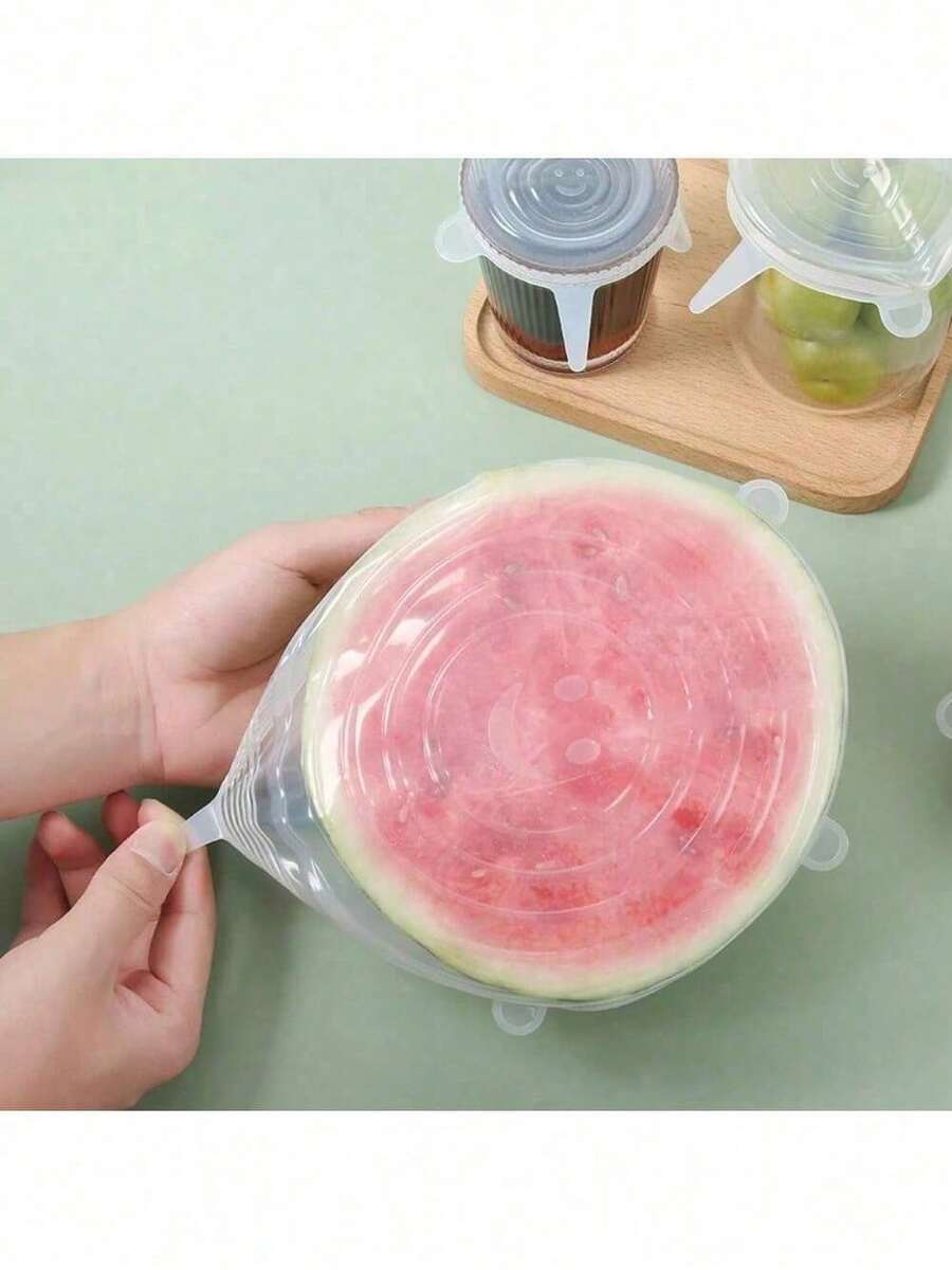 Cap Reusable Wrap Organization Storage Tool Kitchen Accessories 6PCS Si - 1 - 查看 1