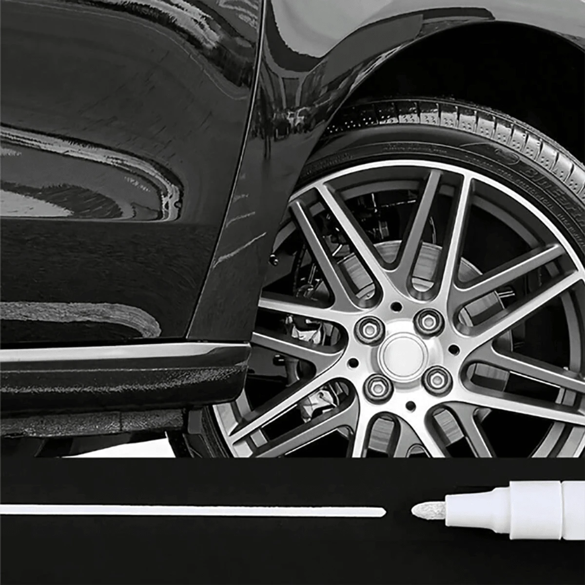 Tire Paint Marker Pen For Cars, Car Modification Paint Pen, Tyre