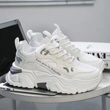 Zapatillas casuales de hombre con suela gruesa y plataforma retro, zapatos de moda versátiles y de tendencia, adecuados para todas las estaciones