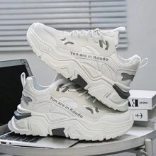 Zapatillas casuales de hombre con suela gruesa y plataforma retro, zapatos de moda versátiles y de tendencia, adecuados para todas las estaciones