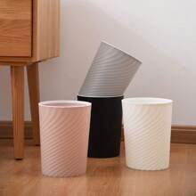 1pc Plastic Small Trash Can Wastebasket, Garbage Container Basket For Bathrooms, Laundry Room, Kitchens, Offices, Kids Rooms, Dorms