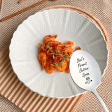 1 cái, Muỗng thép không gỉ chắc chắn Muỗng My Papa dùng đựng dao kéo Thìa quà tặng Giáng sinh Thìa bạn thân cho mẹ Bộ đồ ăn cao cấp cho nhà hàng/quán cà phê - Bạc - Xem 5