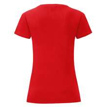 Fruit of the Loom Girls Iconic 150 T-Shirt (Red) - Red - View 2