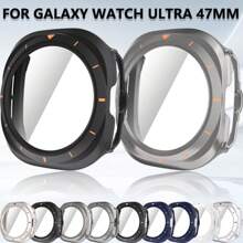 Tempered Glass+Case Compatible With Samsung Galaxy Watch 7 47mm Ultra Cover Hard PC Bumper Screen Protector Compatible With Galaxy Watch 7 47mm Ultra Accessories - Multicolor - View 1